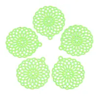 430 Stainless Steel Filigree Pendants