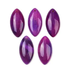 Dyed Natural Agate Pendants