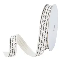 Words Printed Cotton Ribbon
