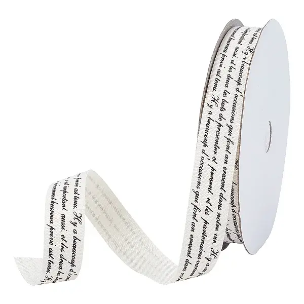 Words Printed Cotton Ribbon