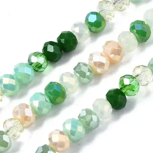 Electroplate Glass Beads Strands