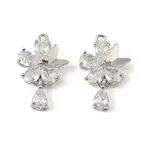 Brass Micro Pave Cubic Zirconia Pendants