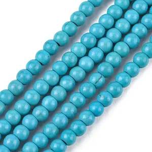 Synthetic Turquoise Beads Strands