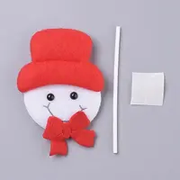 Snowman Shape Christmas Cupcake Cake Topper Decoration
