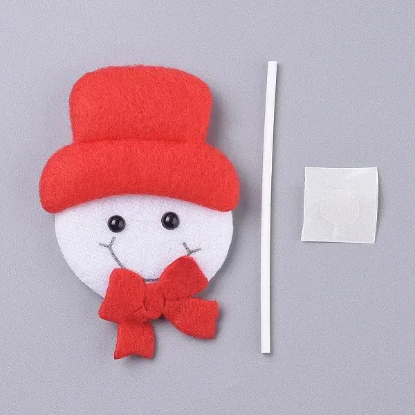 Snowman Shape Christmas Cupcake Cake Topper Decoration