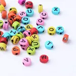 Craft Acrylic Horizontal Hole Letter Beads