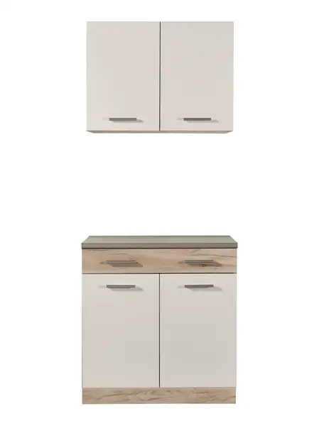 Kuchynská linka 80 lorna - dub šedý/biela