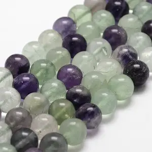 Natural Fluorite Bead Strands