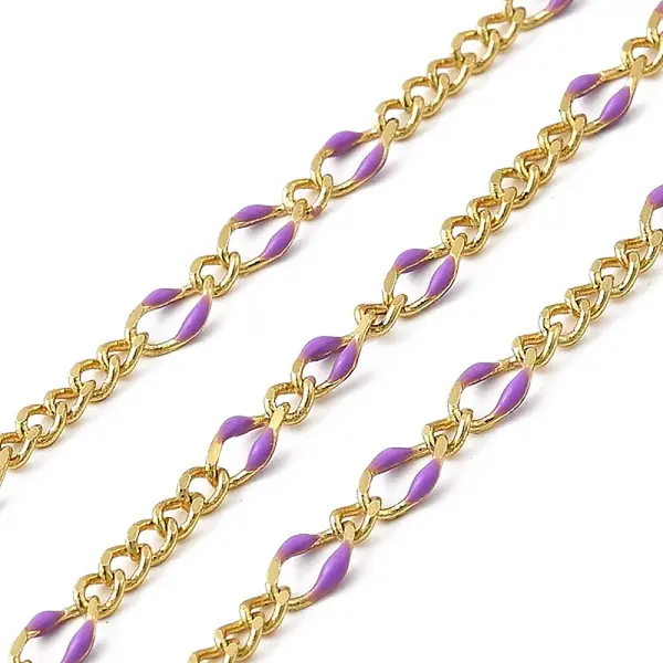 Brass Enamel Figaro Chains