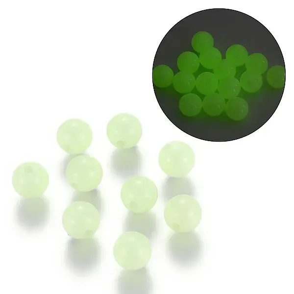Luminous Acrylic Round Beads