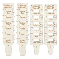 4Pcs 2 Style Wooden Grass Gauges