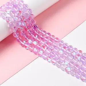 Synthetic Moonstone Beads Strands