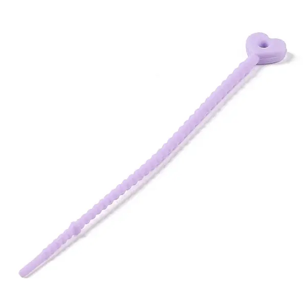 Heart Shape Silicone Cable Zip Ties