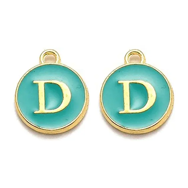 Golden Plated Alloy Enamel Charms