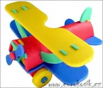 Pěnové puzzle 3d - dvouplošník