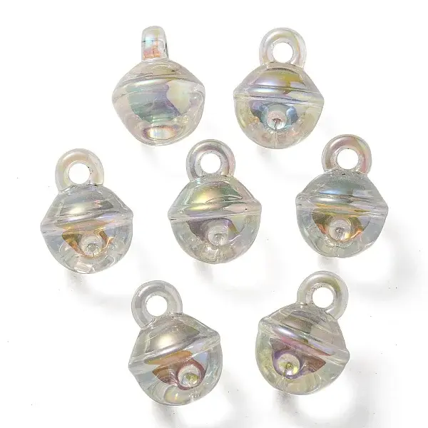UV Plating Rainbow Iridescent Transparent Acrylic Pendant