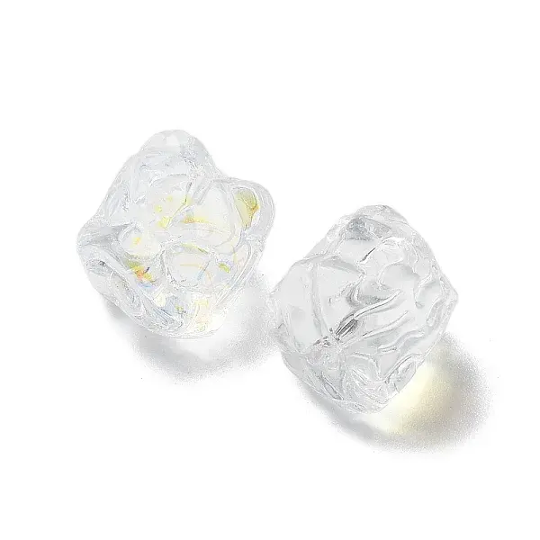 Baking Painted Transparent Glass Beads