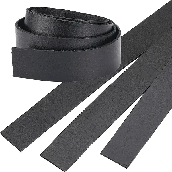 3Pcs Flat Leather Jewelry Cord