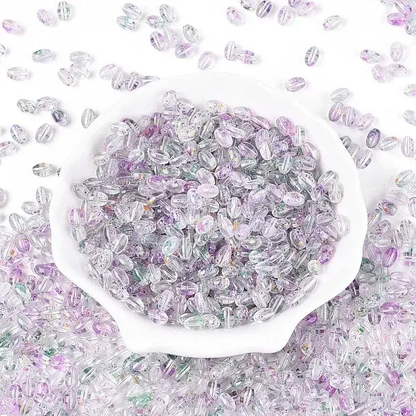 Baking Paint Transparent Glass Beads