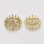 Mother's Day Brass Micro Pave Cubic Zirconia Links connectors
