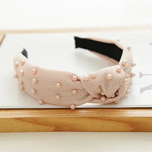 Mesh Beaded Cloth Hair Bands