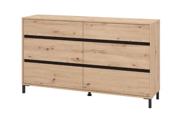 Zásuvková komoda marianne - dub