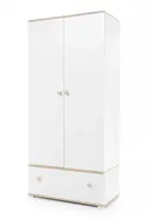 Šatní skříň vicki - bílá, dub biscuit