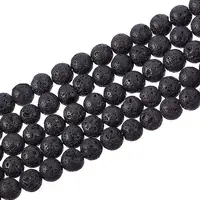 Synthetic Lava Rock Beads Strands