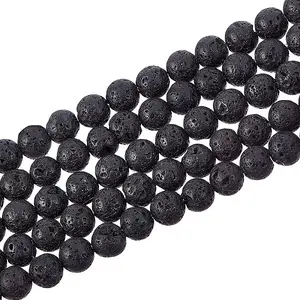 Synthetic Lava Rock Beads Strands