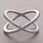 Simple Style Brass Cubic Zirconia Finger Rings