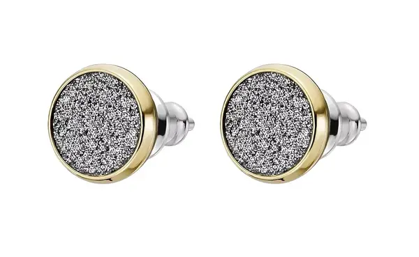 Fossil Blyštivé pozlacené náušnice pecky Hazel JOF01039710