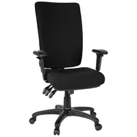 MID.YOU OTOČNÁ ŽIDLE, plochá tkanina, černá