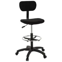 MID.YOU OTOČNÁ ŽIDLE, plochá tkanina, černá