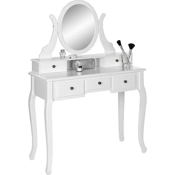 Ambia Home TOALETNÍ STOLEK, bílá, 97/40/142 cm