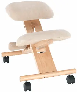 TEMPO KONDELA Ergonomická klekačka GROCO krémová/ buk