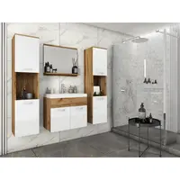 P & B KOUPELNA dub wotan, vysoce lesklá bílá