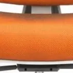 MERCURY sedák pro kancelářskou židli FISH BONES šedý plast, oranžová SH-05