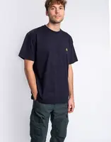 Tričko Carhartt WIP S/S Chase T-Shirt Dark Navy/Gold