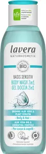 Lavera Sprchový gel na tělo a vlasy s neutrální přírodní vůní pro suchou a citlivou pokožku 2 v 1 Basis sensitiv (Body Wash) 250 ml