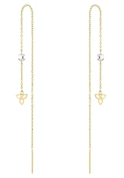 Tamaris Fashion dlouhé pozlacené náušnice TJ-0005-E-12