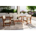 Ambia Garden TERASOVÁ SEDACÍ SOUPRAVA dřevo, vlnitá lepenka