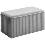 Xora SEDACÍ BOX, dřevo, textil, 75/40/40 cm