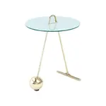 ODKLÁDACÍ STOLEK, bílá, barvy zlata