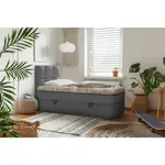 MID.YOU AMERICKÁ POSTEL, 90/200 cm, antracitová