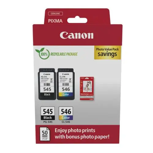 Canon PG-545 + CL-546 8287B008 barevná (CMYK) sada originální cartridge