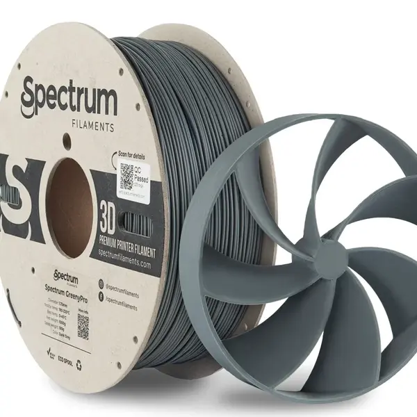 Spectrum 80902 3D filament, greenyPro, 1,75mm, 1000g, Tmavě šedý (Dark grey)