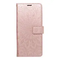 Flipové pouzdro MEZZO Book case pro Apple iPhone 15 Pro Max, mandala rose gold