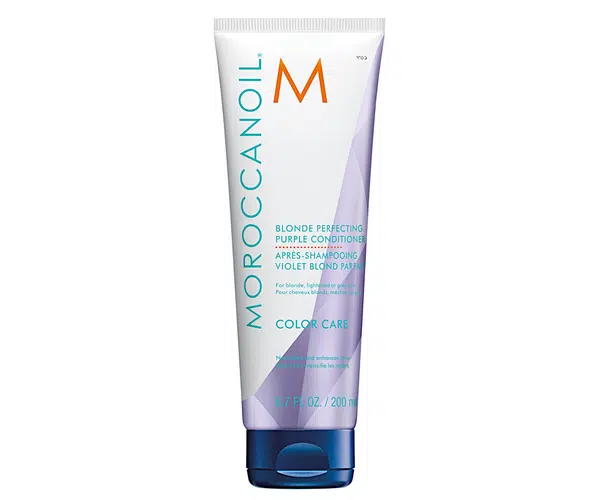 Neutralizační kondicionér pro blond vlasy Moroccanoil Blonde Perfecting Purple Conditioner - 200 ml (PURC200) + dárek zdarma