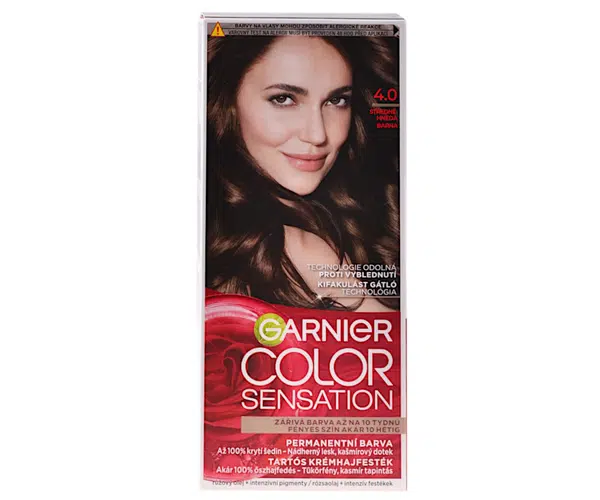 Permanentní barva Garnier Color Sensation 4.0 středně hnědá + dárek zdarma