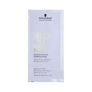 Neutralizační maska pro posílení blond vlasů Schwarzkopf BlondMe Bond Repair Purple Mask - 10 ml (2985262)